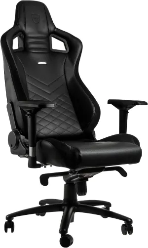 noblechairs Epic Reclining Gaming Chair and Reclining Office Chair, PU Faux Leather, Black