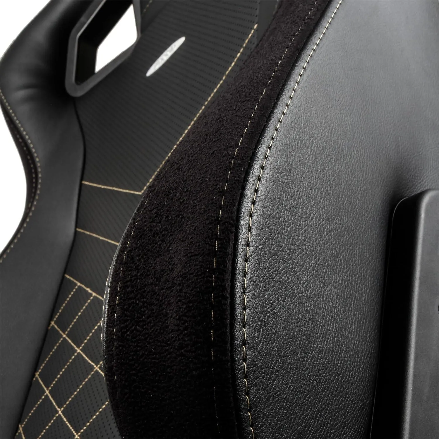 noblechairs Epic Reclining Gaming Chair and Reclining Office Chair, PU Faux Leather, Black/Gold