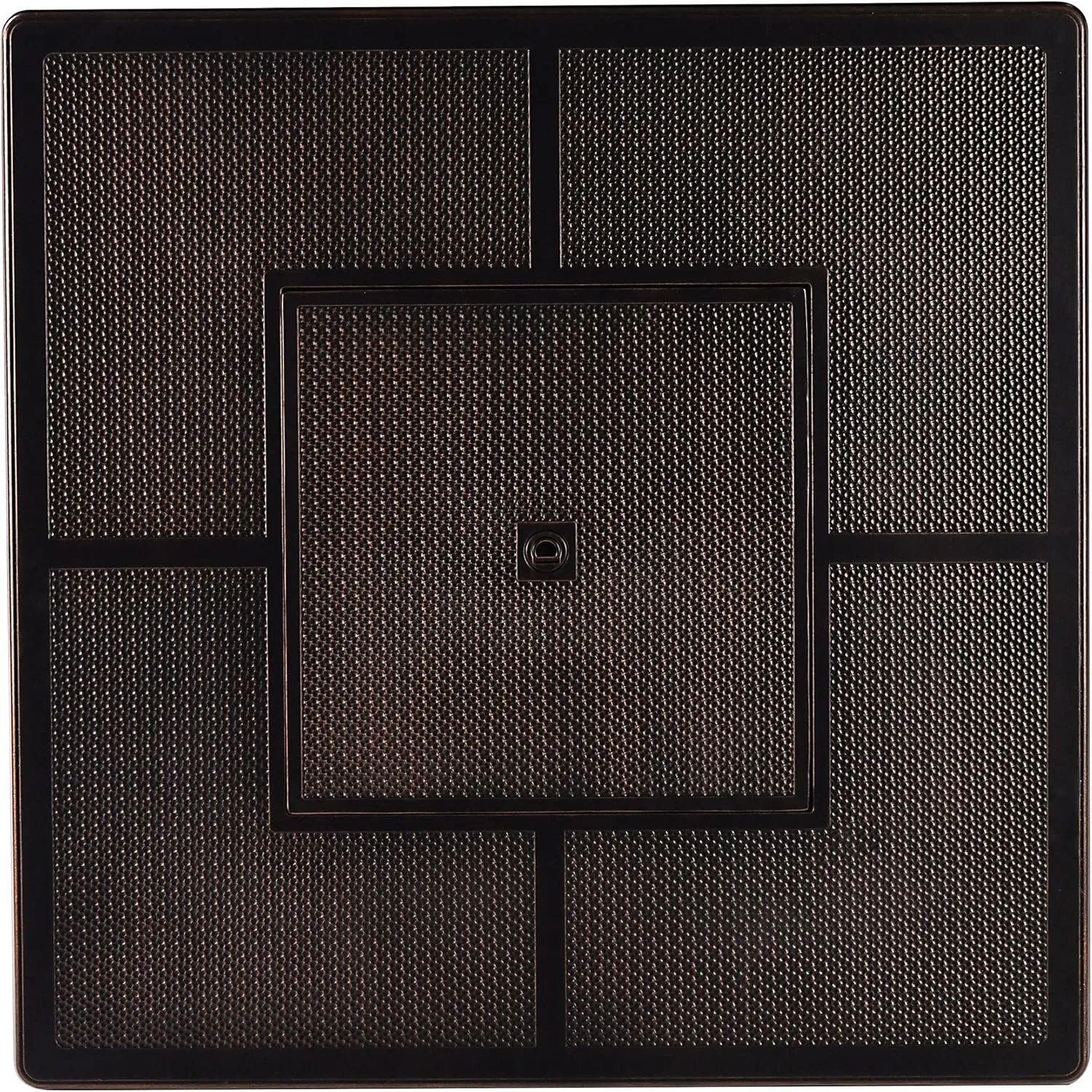 Oakland Living Aluminum 57,0000 BTU 42 in. Square Propane Black Fire Pit Table with Fire Beads, Lid, Propane Tank Cover and Table Fabric Covers in Copper Finish,AZREGIS-FPT-AC