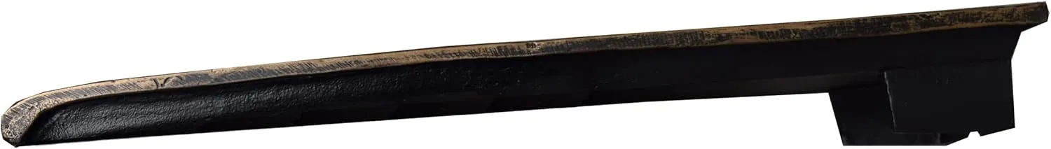 Oakland Living AZGATOR-SB-Bronze Alligator Crocodile Cast Aluminum Metal Downspout Gutter 24 in. Heavy Splash Block
