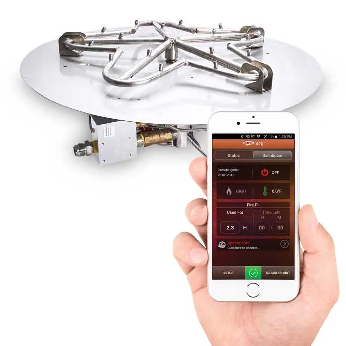 Octo Fire Table (Tabletop) - Aluminum