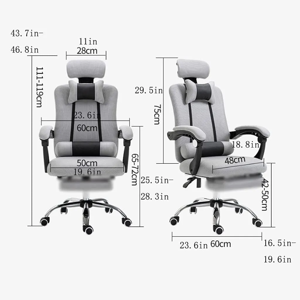 Office Chair Computer Office Chair,Computer Chair Domestic Office Chair Casual Game Chair Mesh Staff Chair Lift Swivel Chair/B/Size