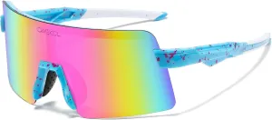 OMEKOL Two Sizes For Adults and Youth Polarized Sunglasses Men Women Outdoor Sport Baseball Glasses UV400 Cycling Eyewear