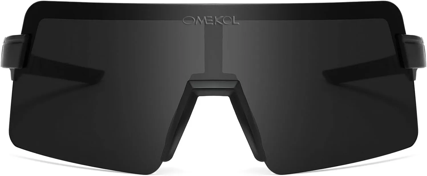 OMEKOL Two Sizes For Adults and Youth Polarized Sunglasses Men Women Outdoor Sport Baseball Glasses UV400 Cycling Eyewear