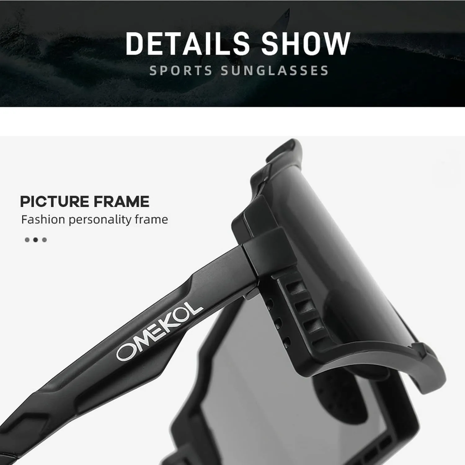 OMEKOL Two Sizes For Adults and Youth Sunglasses Sports Baseball Cycling Glasses Men Women MTB Bicycle Eyewear Outdoor
