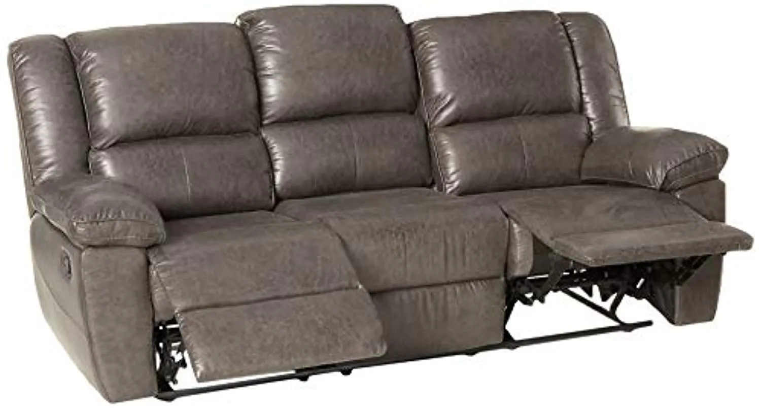 Oregon Leather Air Upholstered Reclining Traditional Set with 83.5"