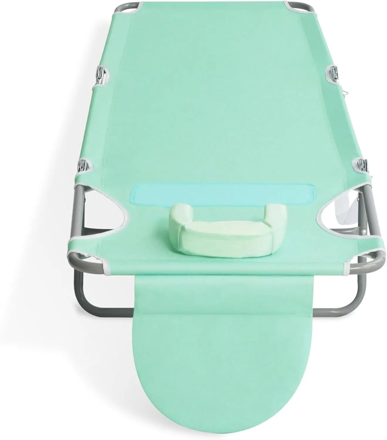 Ostrich Chaise Lounge Outdoor Lightweight Folding Adjustable Reclining Beach Chair for Tanning Pool Lake Patio Lawn Camping, Teal (2 Pack)