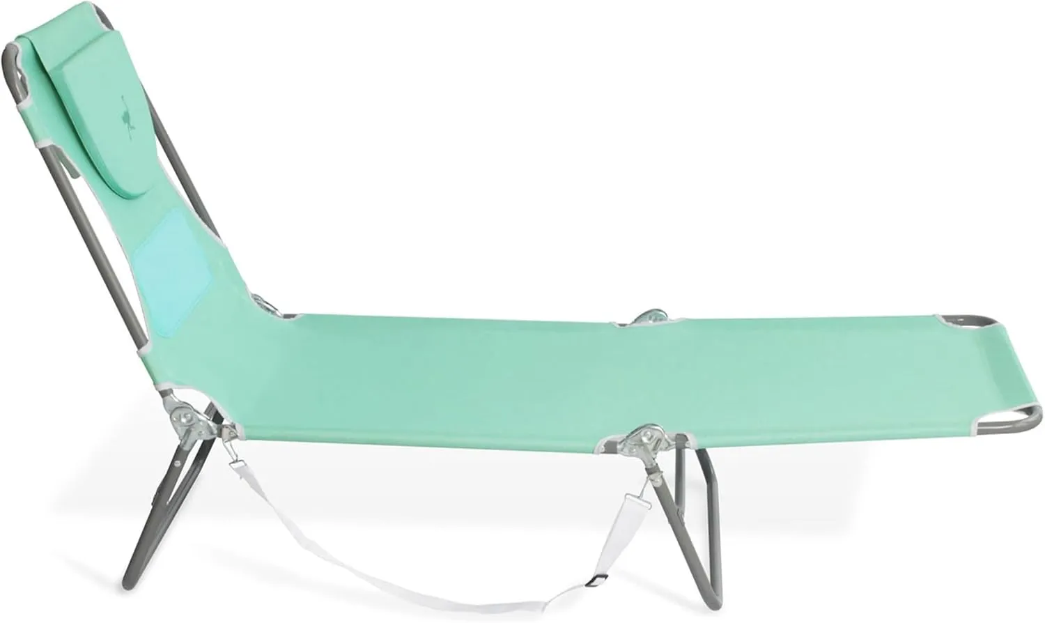 Ostrich Chaise Lounge Outdoor Lightweight Folding Adjustable Reclining Beach Chair for Tanning Pool Lake Patio Lawn Camping, Teal (2 Pack)