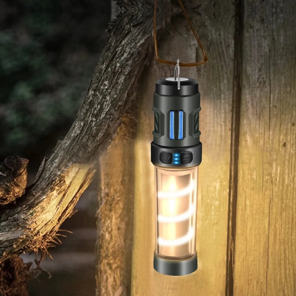 Outdoor Camping Light with Mosquito Repellent – Rechargeable, Waterproof, and Multi-Function