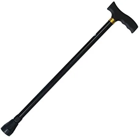 Outdoor Cane Aluminum Alloy Cane Telescopic Cane Straight Handle Ultra Light Old Man Walking Stick,for Women Men Seniors Trail Hike