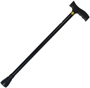 Outdoor Cane Aluminum Alloy Cane Telescopic Cane Straight Handle Ultra Light Old Man Walking Stick,for Women Men Seniors Trail Hike