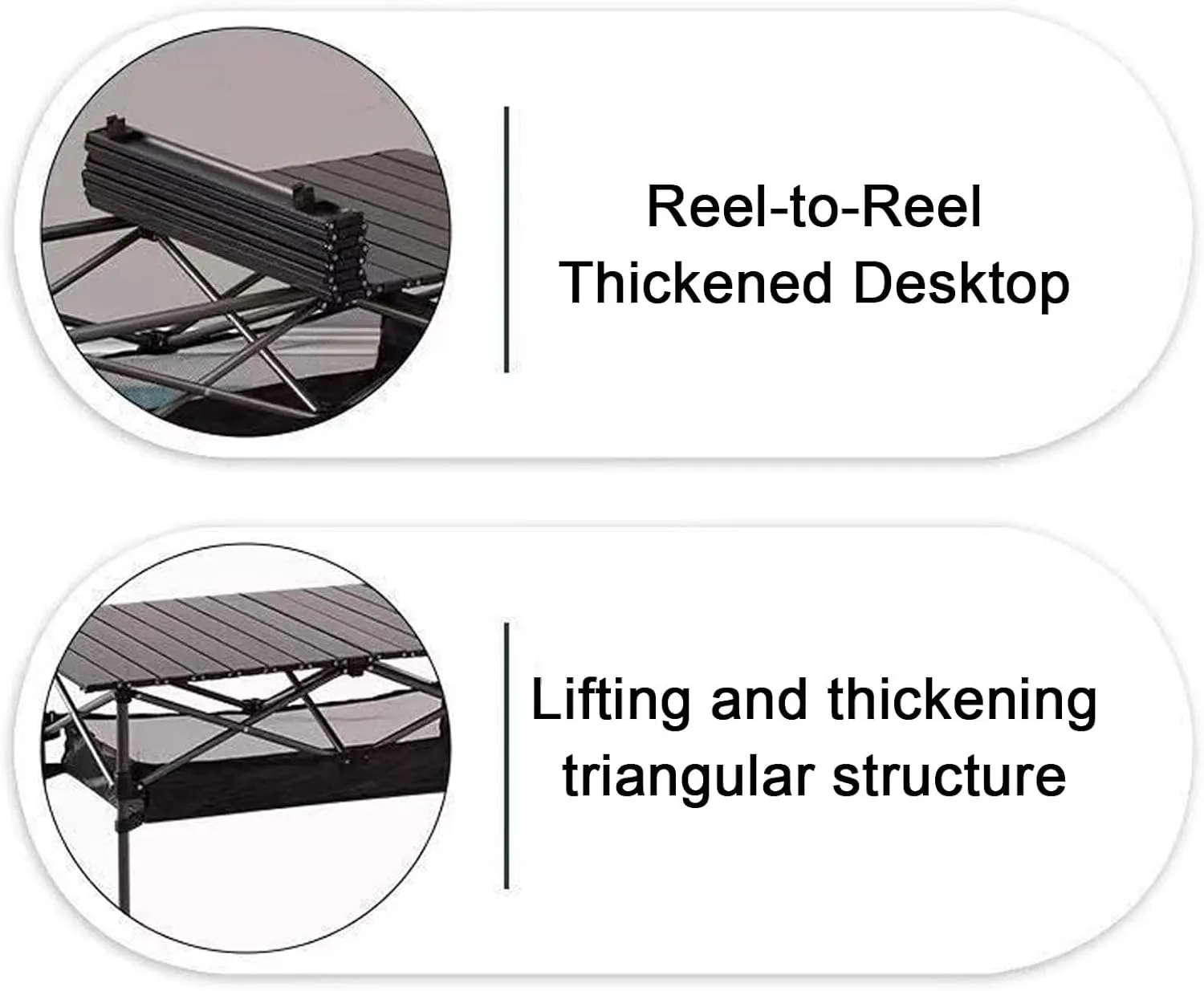 Outdoor Liftable Egg Roll Table, Folding Table, Portable Picnic Table Height Adjustable with Carrying Bag,Suitable for Outdoor,Camping,Picnic, Backyard and Barbecue,Suitable for 2-4 People(Beige,37.4X