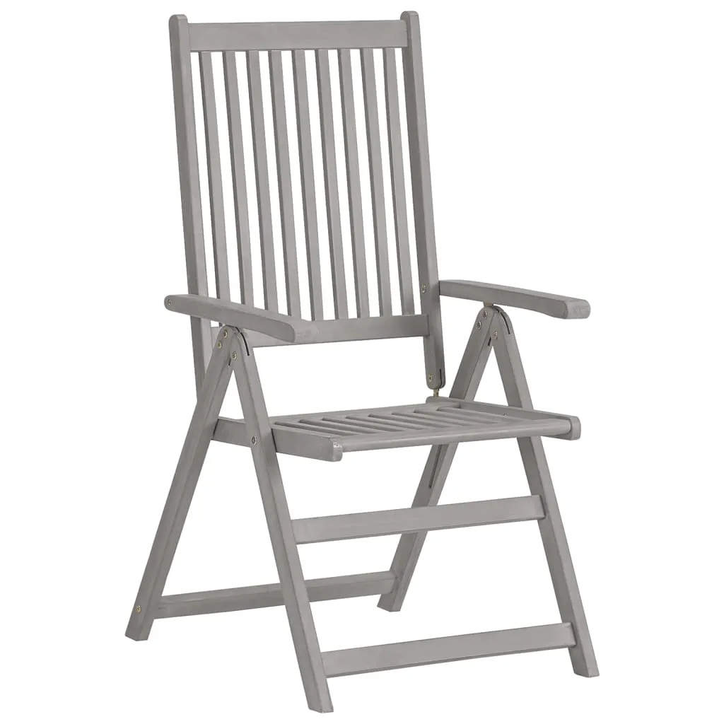 Outdoor Recliner Chairs Patio Chair with Cushions Solid Wood Acacia