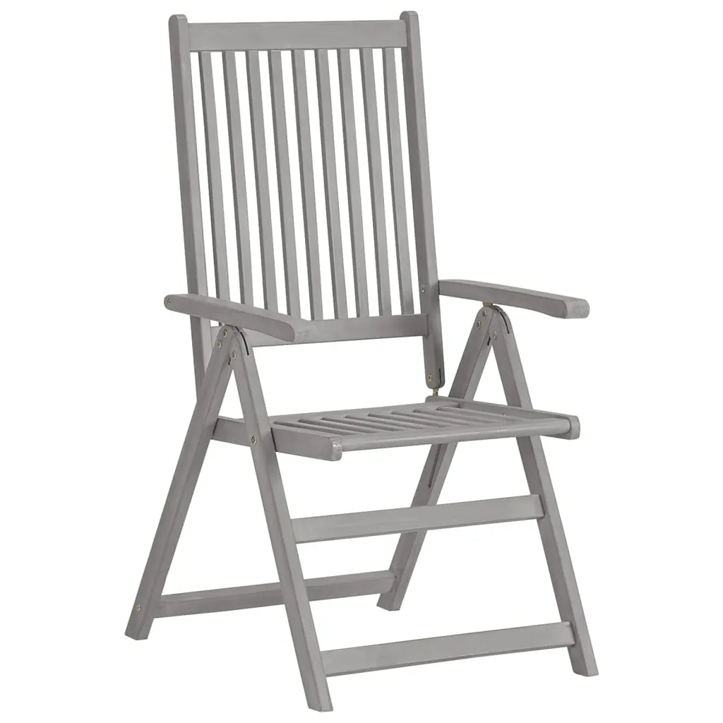 Outdoor Recliner Chairs Patio Chair with Cushions Solid Wood Acacia
