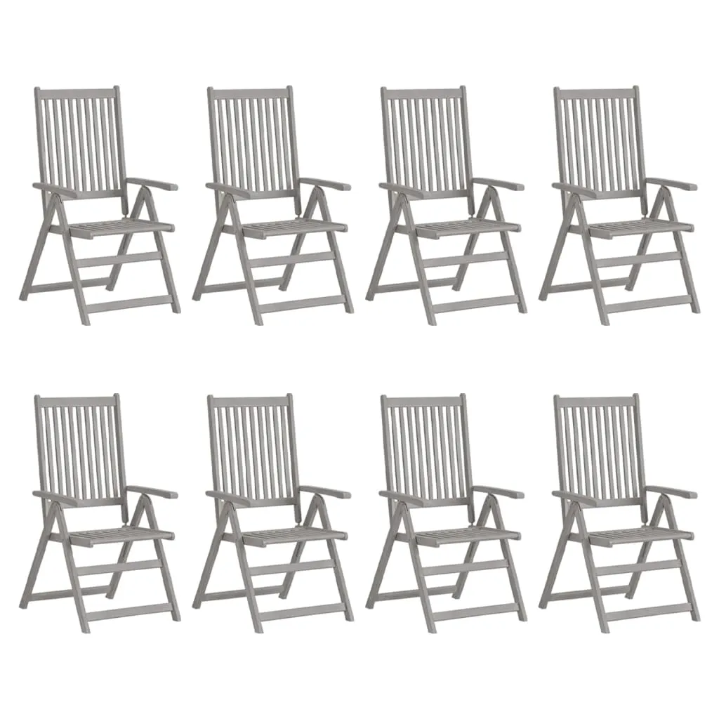 Outdoor Recliner Chairs Patio Chair with Cushions Solid Wood Acacia