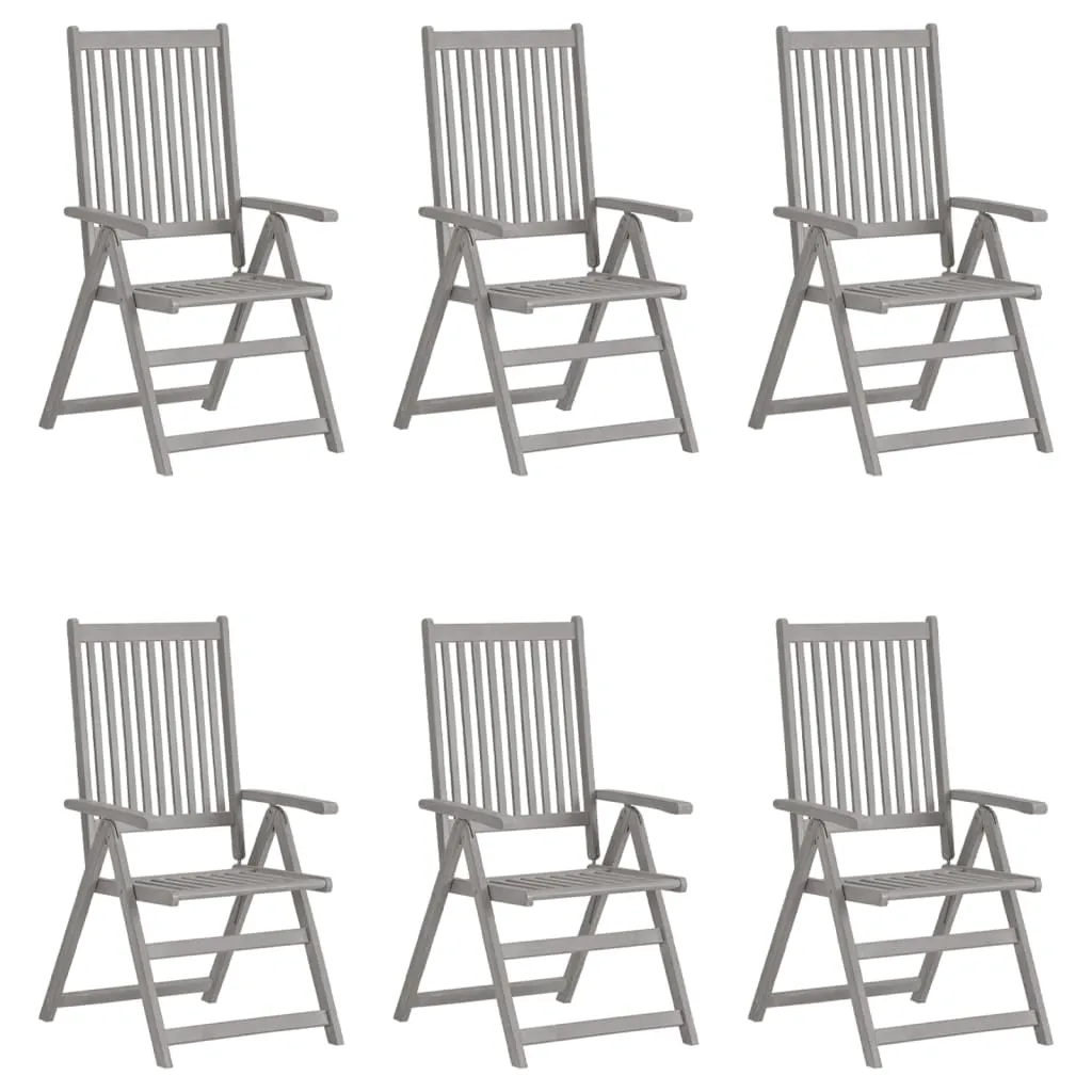 Outdoor Recliner Chairs Patio Chair with Cushions Solid Wood Acacia