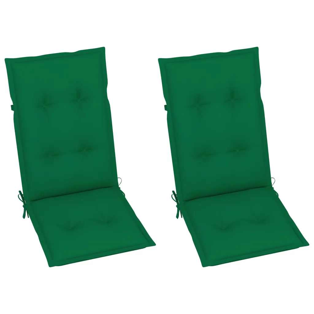 Outdoor Recliner Chairs Patio Chair with Cushions Solid Wood Acacia
