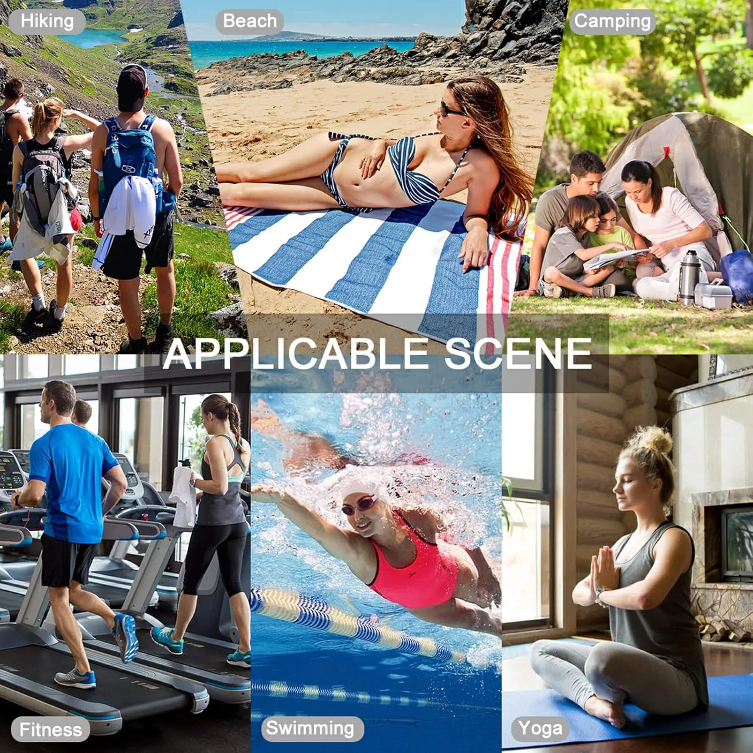 Oyihfvs Cheese, Grapes and Wine Bottles Wines on Wooden Table Retro Style Quick Drying Beach Towel, Foldable Yoga Towel, Soft Sport Towel, Sweat Absorbent Towel with Storage Mesh Bag 30 x 60 inch (S)