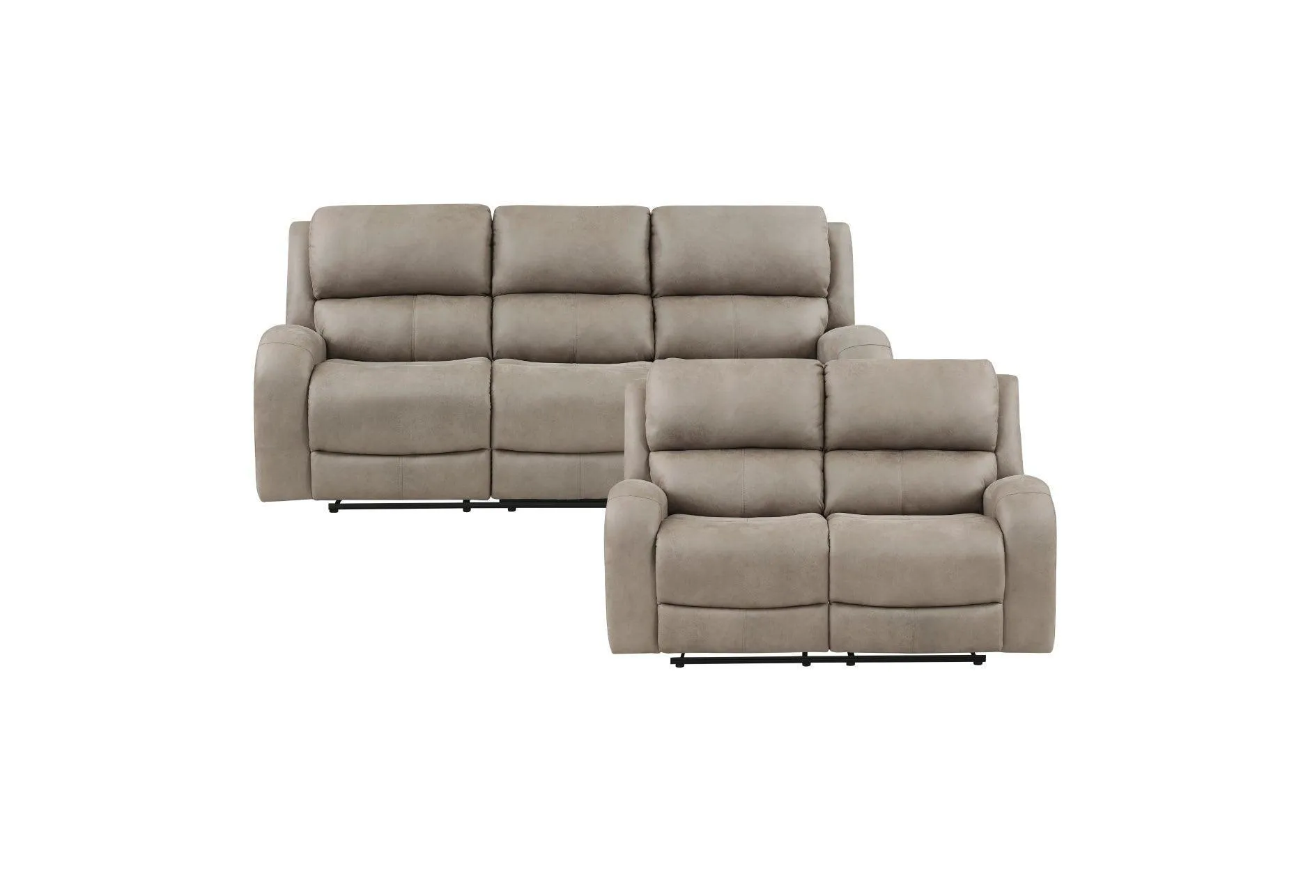 Pagosa Brown Microfiber Reclining Set
