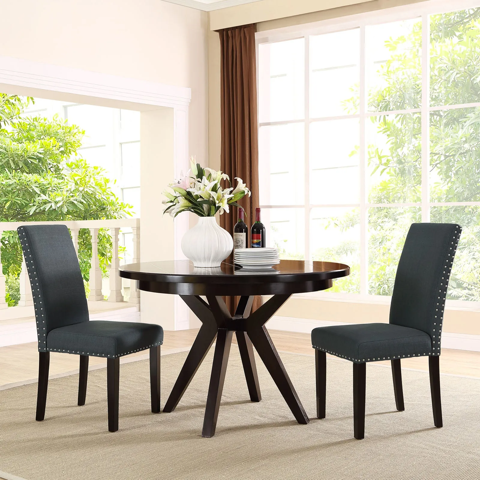 Parcel Fabric Kitchen And Dining Side Chair - Living Room Dining Set