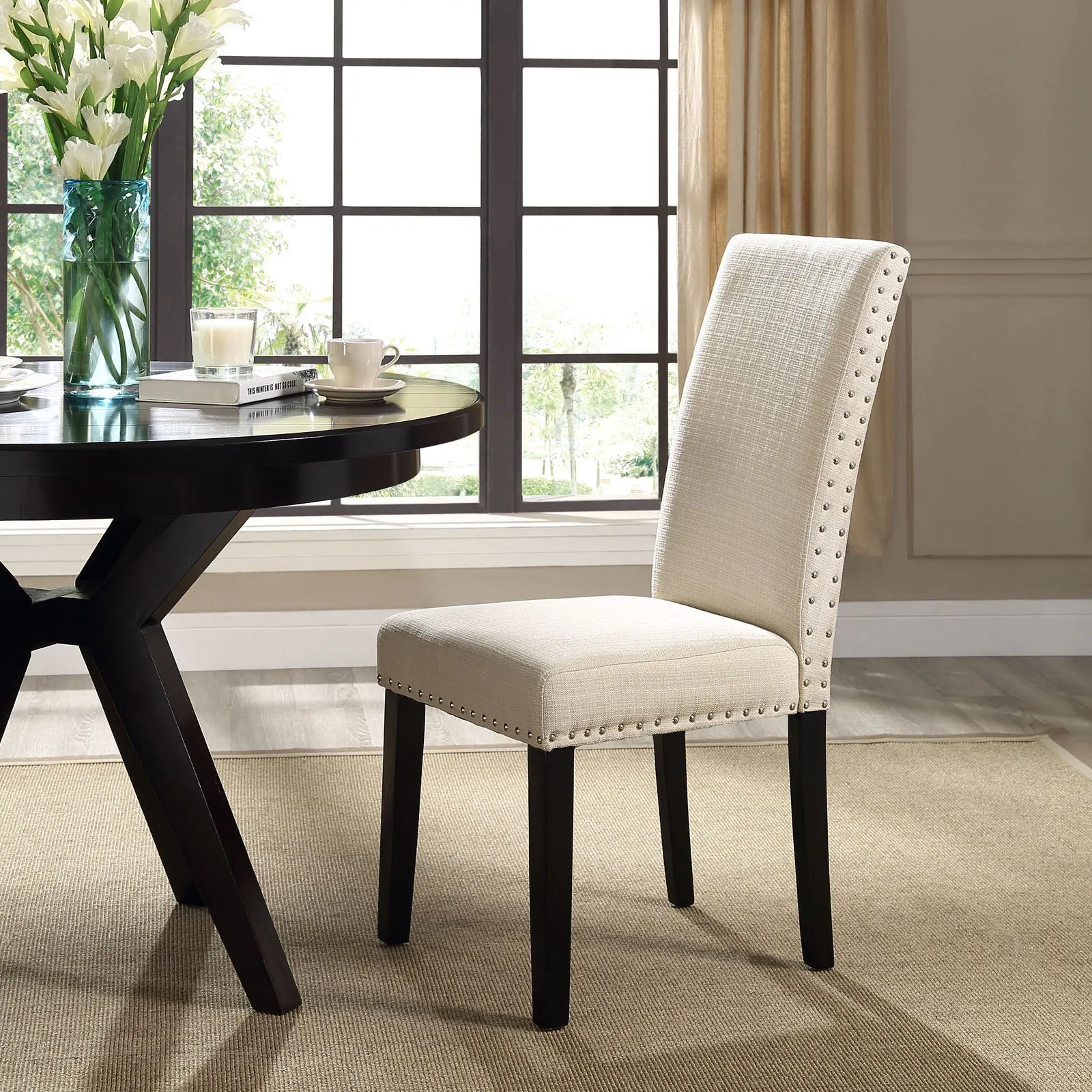 Parcel Fabric Kitchen And Dining Side Chair - Living Room Dining Set