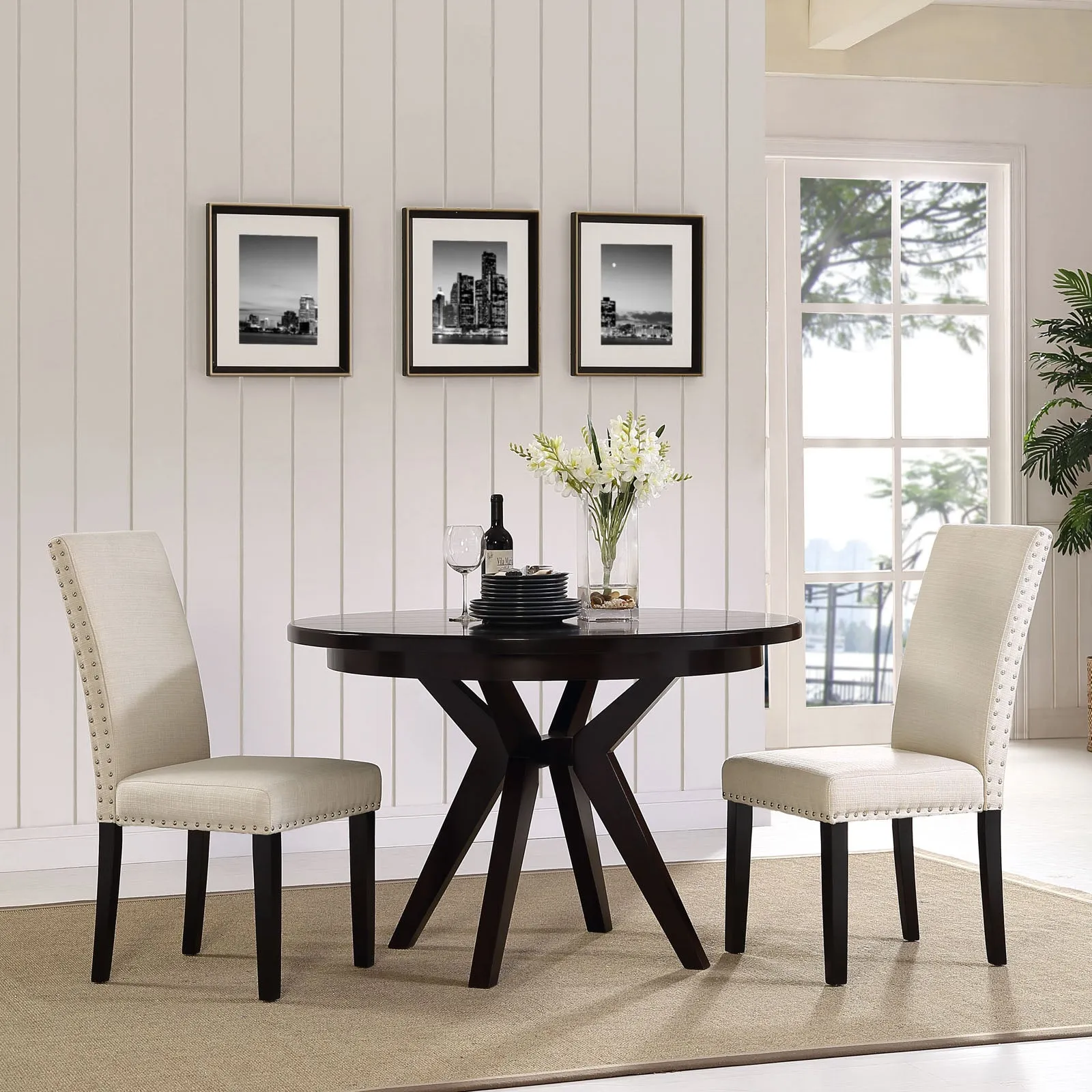 Parcel Fabric Kitchen And Dining Side Chair - Living Room Dining Set