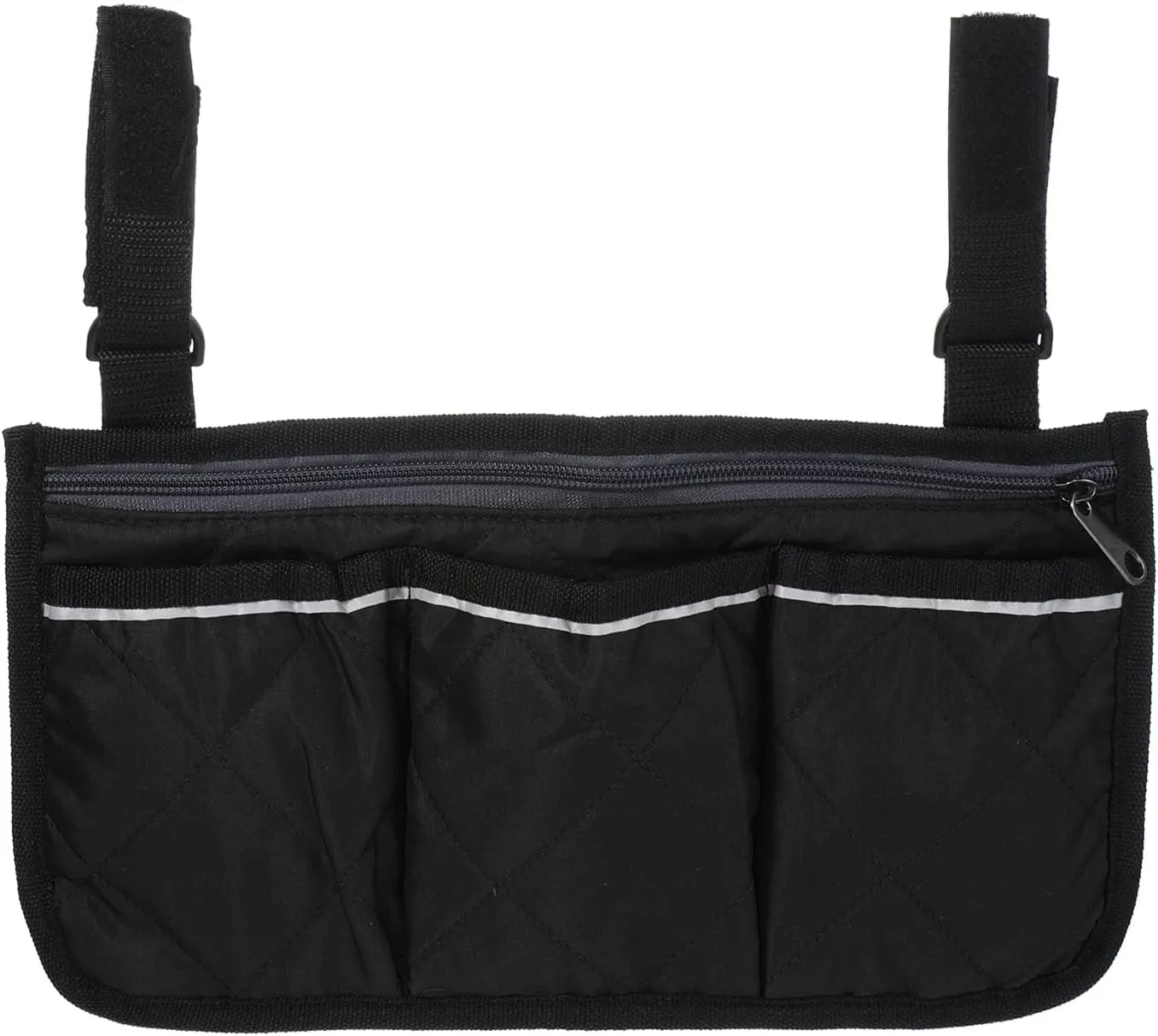 PATIKIL Beach Chair Armrest Bag, Waterproof Beach Chair Hanging Storage Pouch Arm Rest Magazine Snack Bag with 4 Pockets for Camping Outdoors