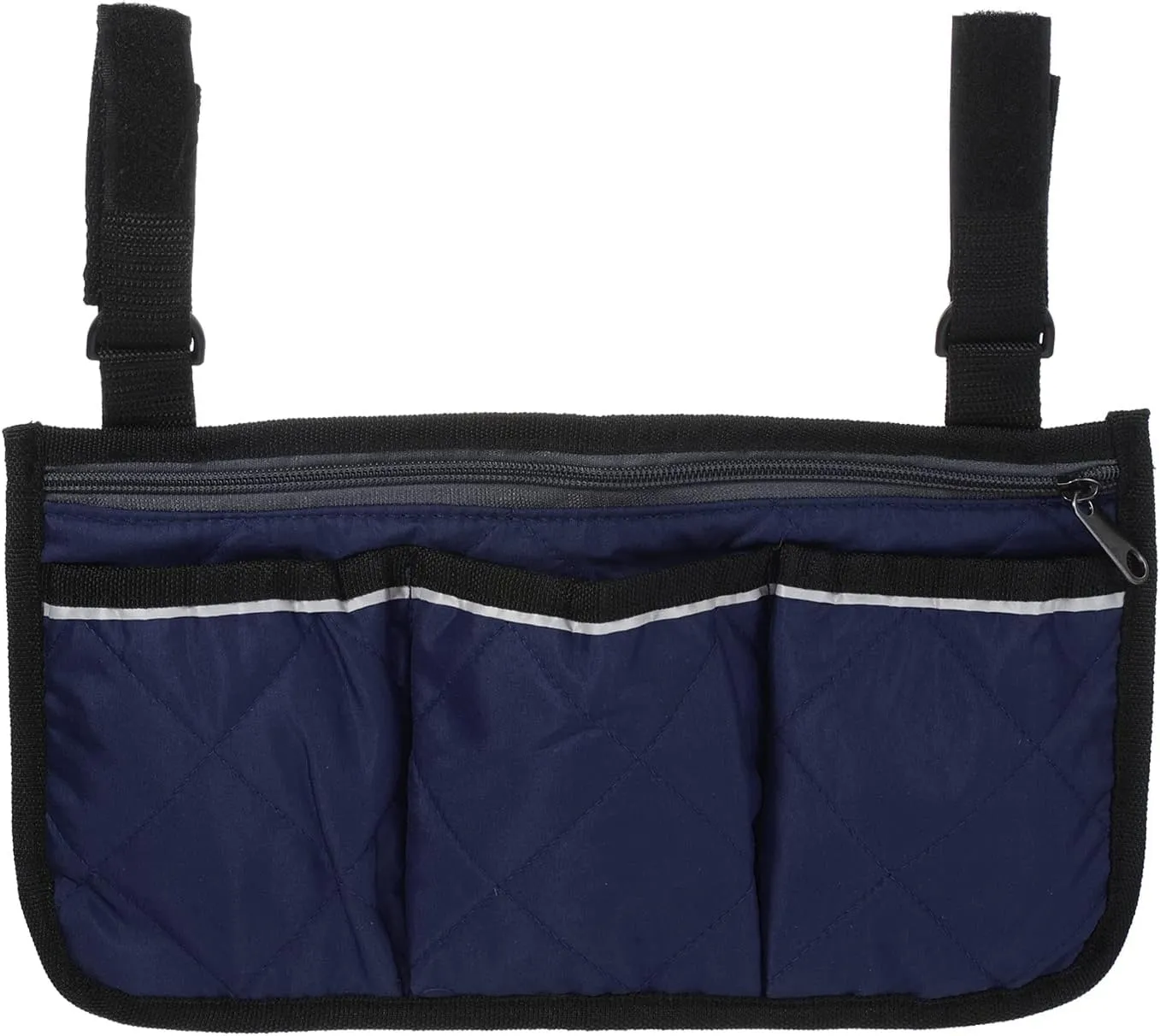 PATIKIL Beach Chair Armrest Bag, Waterproof Beach Chair Hanging Storage Pouch Arm Rest Magazine Snack Bag with 4 Pockets for Camping Outdoors