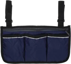 PATIKIL Beach Chair Armrest Bag, Waterproof Beach Chair Hanging Storage Pouch Arm Rest Magazine Snack Bag with 4 Pockets for Camping Outdoors
