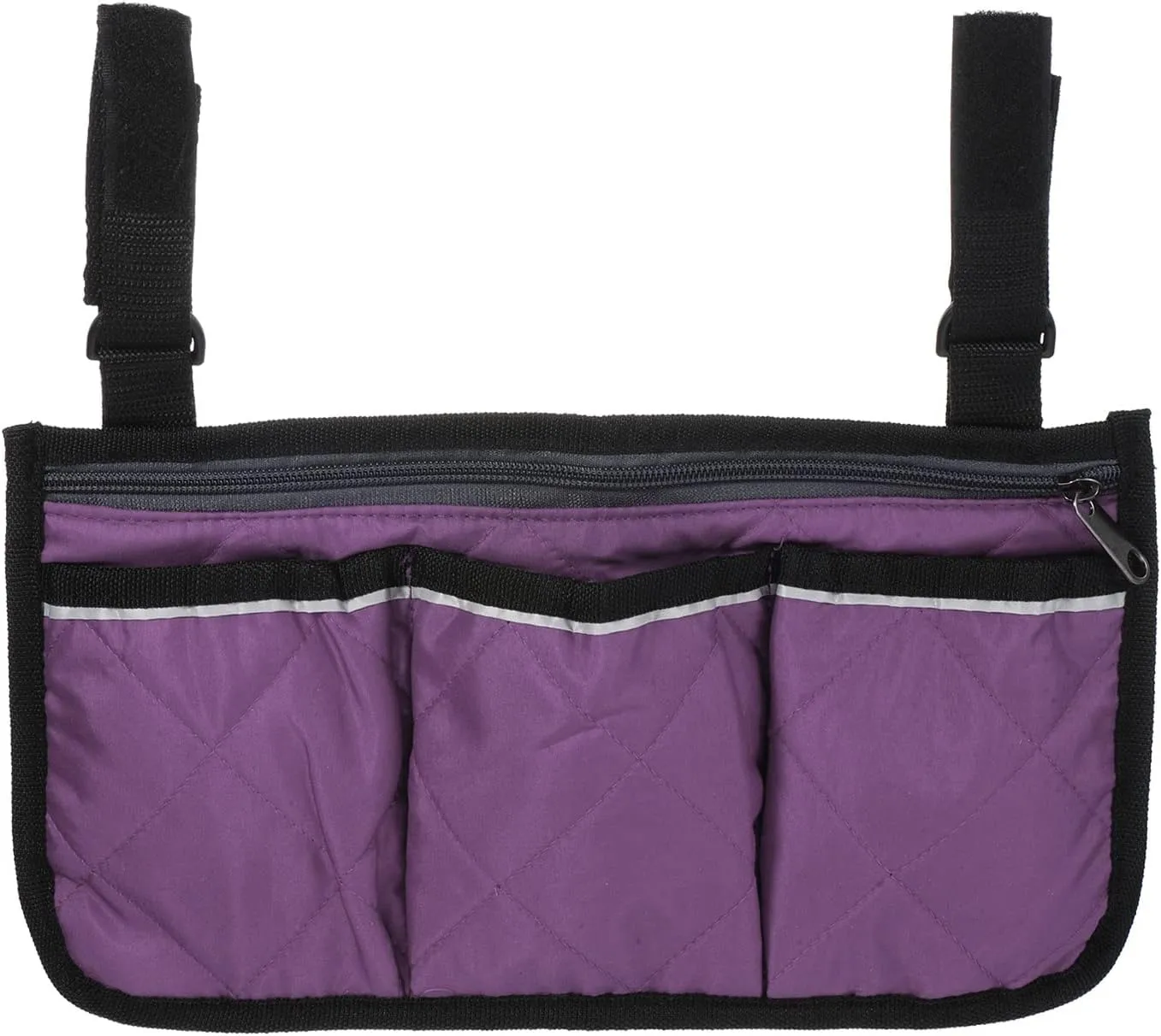 PATIKIL Beach Chair Armrest Bag, Waterproof Beach Chair Hanging Storage Pouch Arm Rest Magazine Snack Bag with 4 Pockets for Camping Outdoors