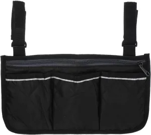 PATIKIL Beach Chair Armrest Bag, Waterproof Beach Chair Hanging Storage Pouch Arm Rest Magazine Snack Bag with 4 Pockets for Camping Outdoors