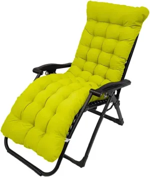 Patio Chaise Lounger Cushion,61in Lounge Chair Recliners Chair Cushions,Thicker Padded Chaise Lounger Swing Bench Cushion for Outdoor Indoor Home Office (Fruit Green)