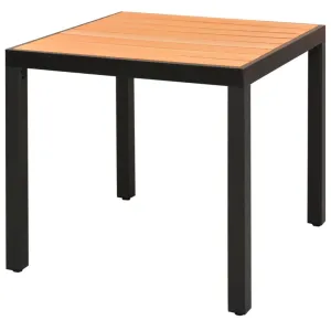 Patio Table Outdoor Dining Table Garden Porch Furniture Aluminum WPC