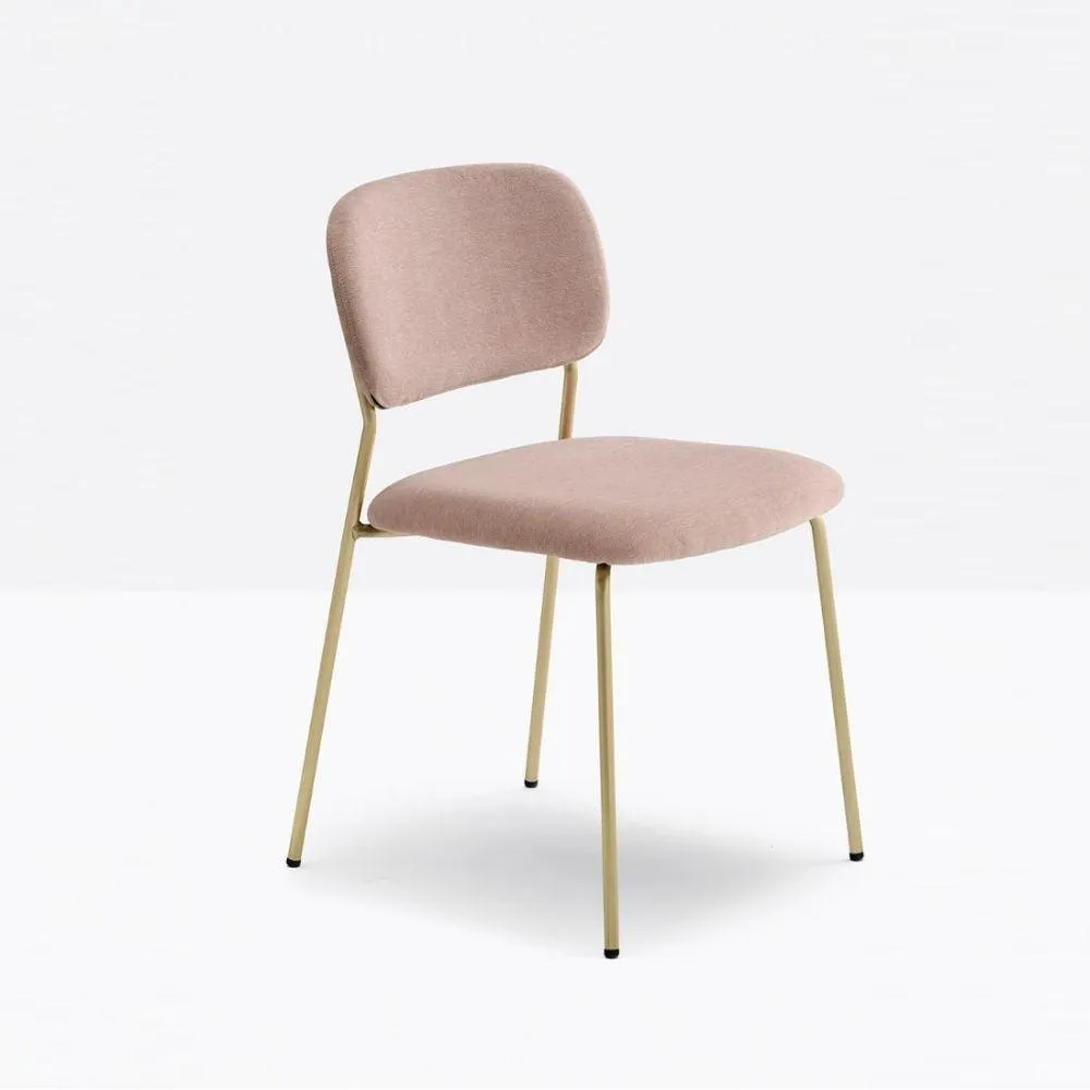 Pedrali Jazz 3719 padded chair in velvet