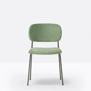 Pedrali Jazz 3719 padded chair in velvet