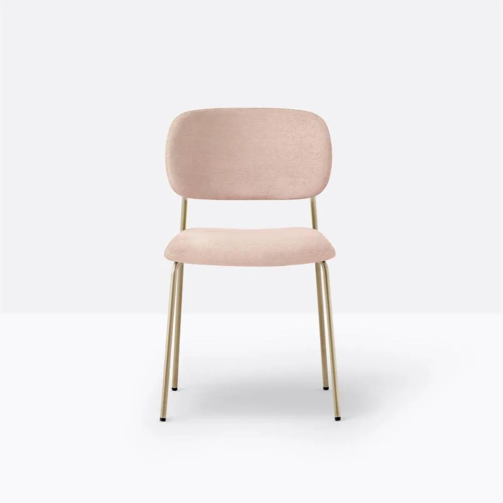 Pedrali Jazz 3719 padded chair in velvet