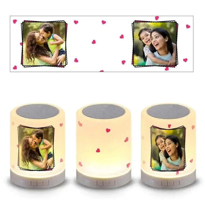 Personalised Photo LED Bluetooth Speaker Gift For Mom
