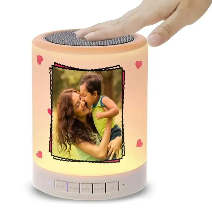 Personalised Photo LED Bluetooth Speaker Gift For Mom
