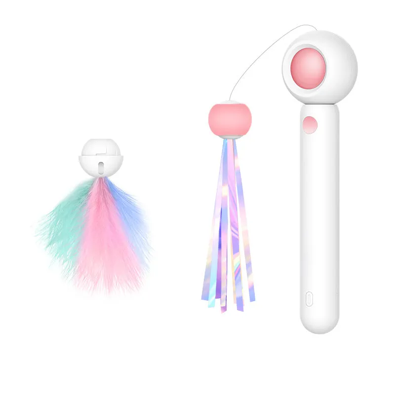 Pet Telescopic Laser Teasing Stick
