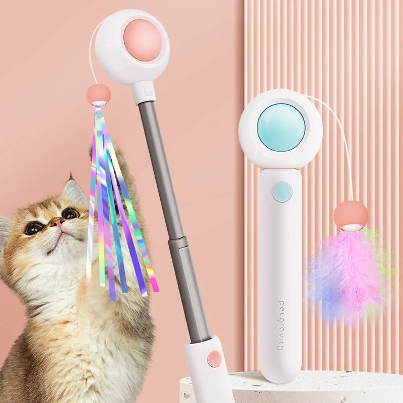 Pet Telescopic Laser Teasing Stick