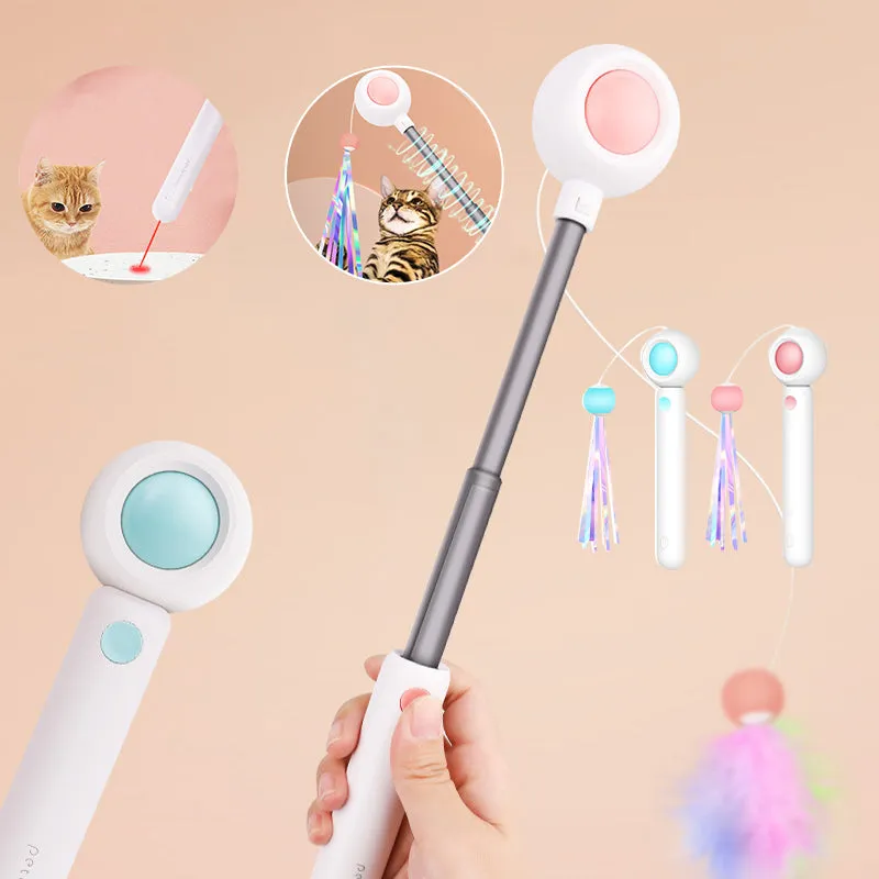 Pet Telescopic Laser Teasing Stick