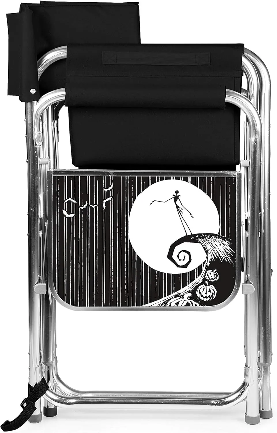 PICNIC TIME ONIVA - a Brand - Disney Nightmare Before Christmas Jack Sports Chair with Side Table, Beach Chair, Camp Chair for Adults, (Black)