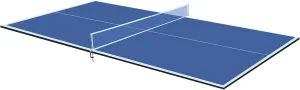 Ping Pong Conversion Top, 8 FT / 9 FT Foldable Table Tennis Topper for Pool & Billiard Tables, 12MM MDF, Compact Storage, Net & Posts Included, Easy Setup, Indoor Use