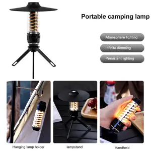 Portable Camping Flashlight USB Charging Tent Light Travel Lantern Outdoor Work Light Emergency Lamp Street Garden Hanging Light