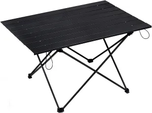 Portable Camping Table Aluminum Alloy Folding Ultra-Light Camping Table Equipped with a Carrying Bag Easy to Store Suitable for Camping Hiking Fishing Picnic Sports Travel