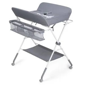 Portable Foldable Waterproof Adjustable Baby Changing Table with Wheels