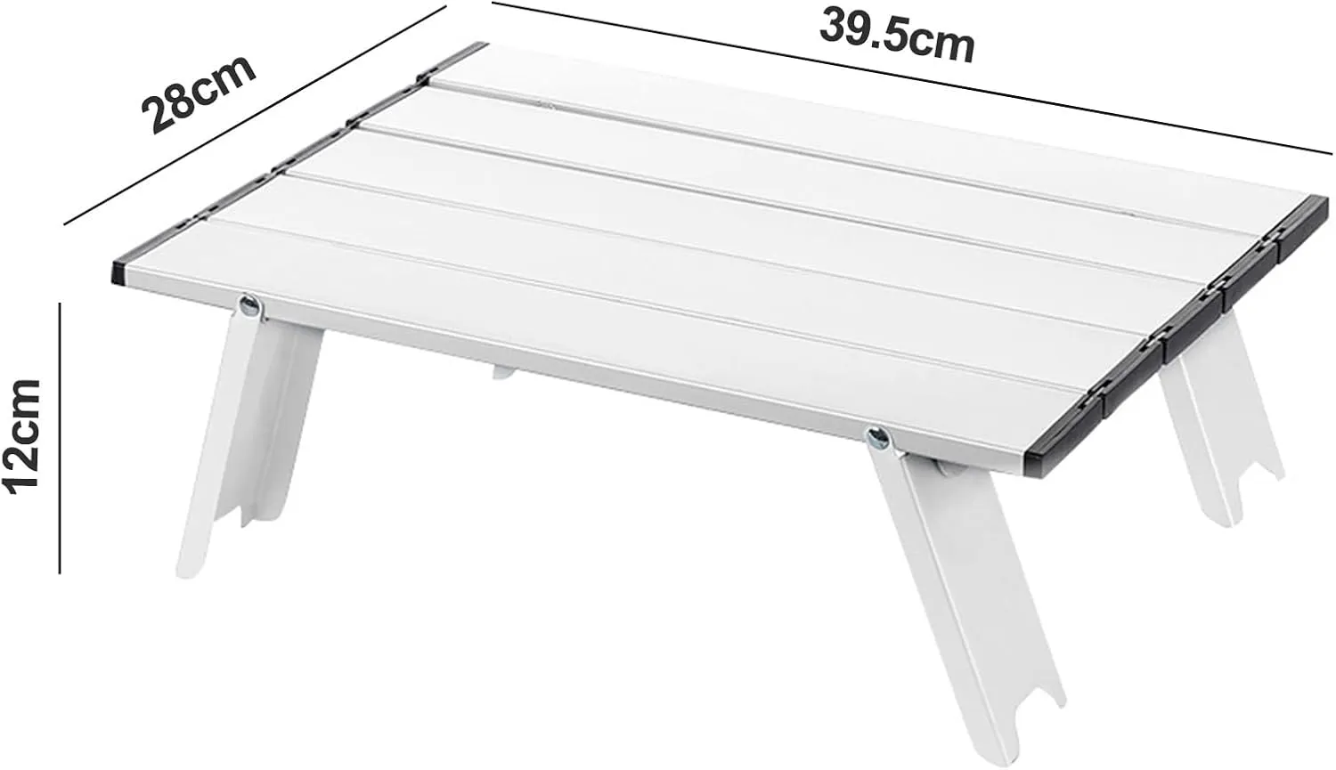Portable Folding Table Camping Ultralight Aluminum Solid Construction Strong Load-Bearing High Stability Mini Size Collapsible