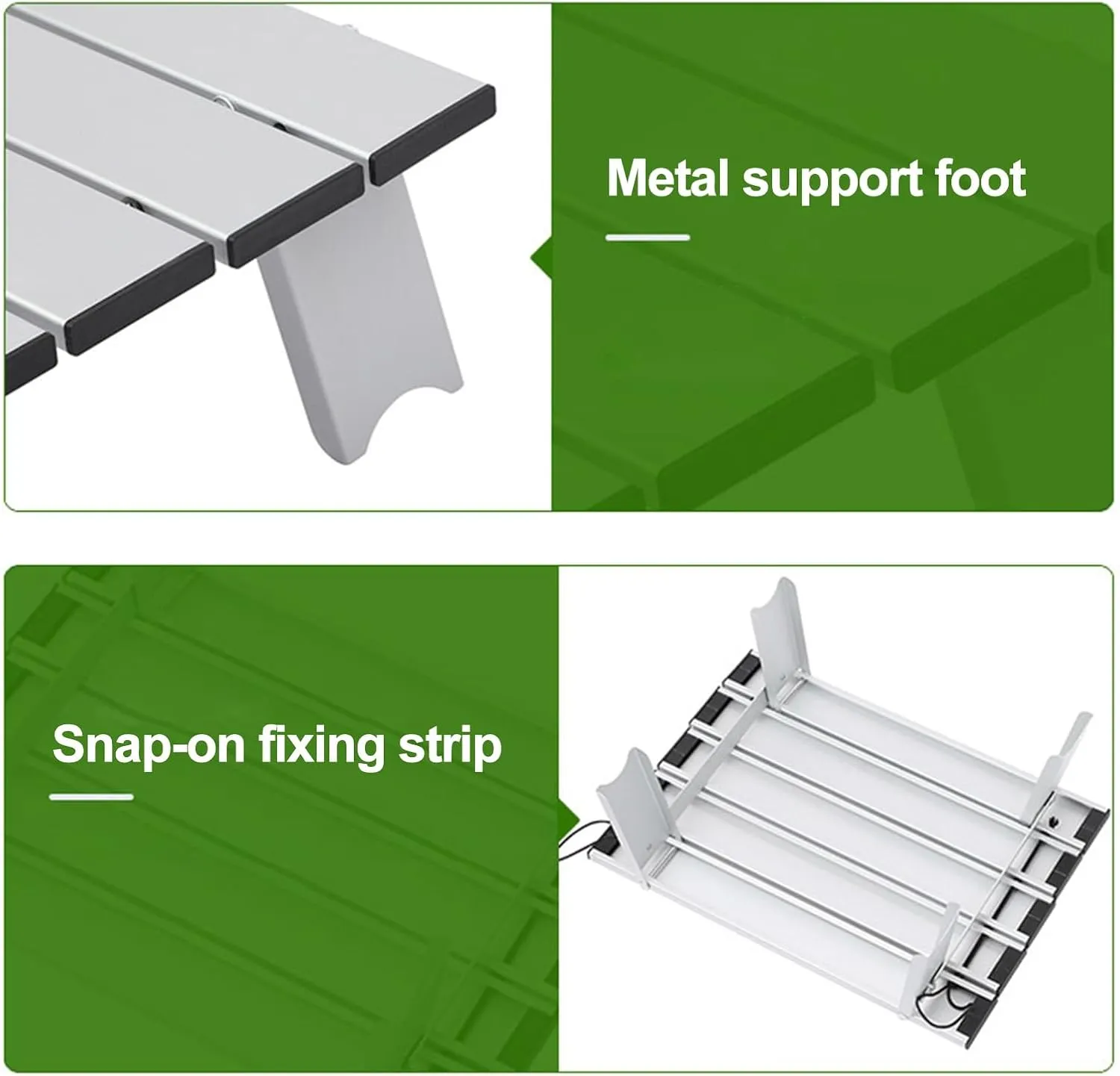 Portable Folding Table Camping Ultralight Aluminum Solid Construction Strong Load-Bearing High Stability Mini Size Collapsible