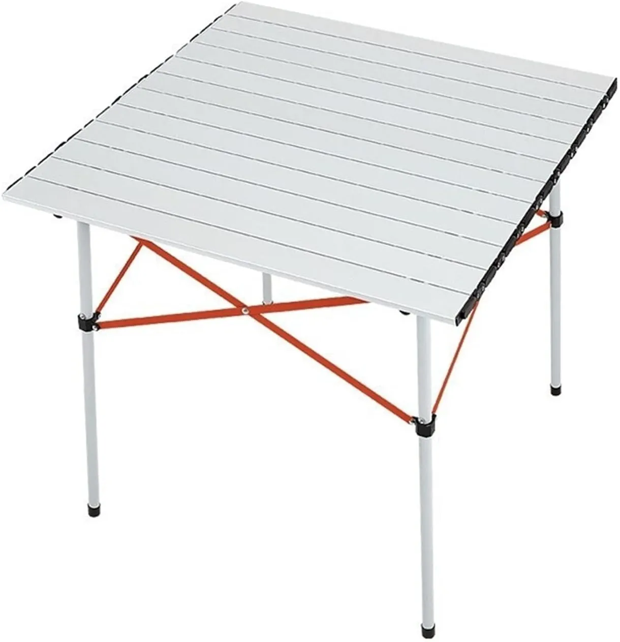 Portable Picnic Table, Folding Roll Up Camping Travel Table, Aluminum Alloy Folding Table (颜色 : Net Pocket Long Table)