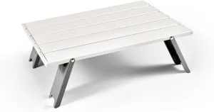 Portable Tables Folding, Camping Tables That Fold up Lightweight for Hiking, Camping, with Carrying Bag(White)